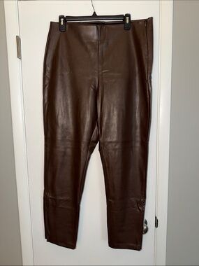 Old Navy Dark Brown Faux Leather Skinny Pants